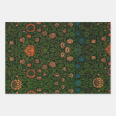 ウィリアム・モリス・ヴィンテージ・クリスマス ラッピングペーパーシート (正面)