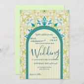 ウィリアム・モリス ヴィンテージ テキスタイル パターン ウォールペーパー 招待状 (正面/裏面)