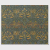 ウィリアム・モリス・ヴィンテージ・ピーコックアンドドラゴン ラッピングペーパー (フラット)