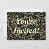 ウィリアム・モリス ヴェネチアン ダマスク ブロケード 招待状 (正面)