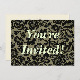 ウィリアム・モリス・ヴェネツィア・ダマスク・ブロケード 招待状