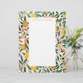 ウィリアム・モリス 便箋 ぶどうデザイン レターヘッド (スタンド正面)