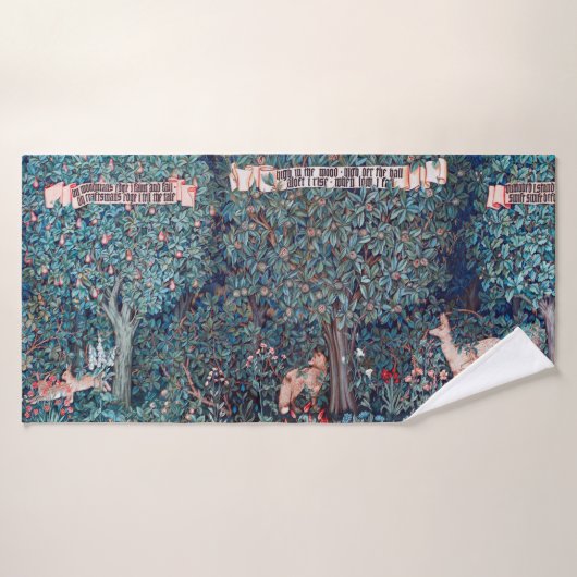 ウィリアム·モリス·森の動物たち バスタオル (バスタオル)