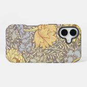 ウィリアム・モリス 菊 マムの花 iPhone 16ケース (裏面横)