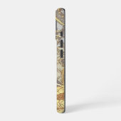 ウィリアム・モリス 菊 マムの花 iPhone 16ケース (左側面)