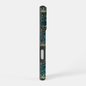 ウィリアム・モリス 鳥と花柄 iPhone 16ケース (右側面)