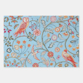 ウィリアム・モリス、鳥と花 ラッピングペーパーシート (正面2)