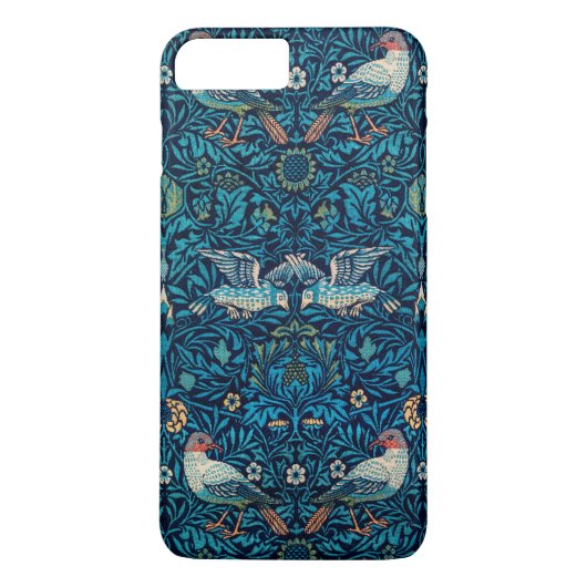 ウィリアム・モリス 鳥 アール・ヌーヴォー 花柄 Case-Mate iPhoneケース (裏面)