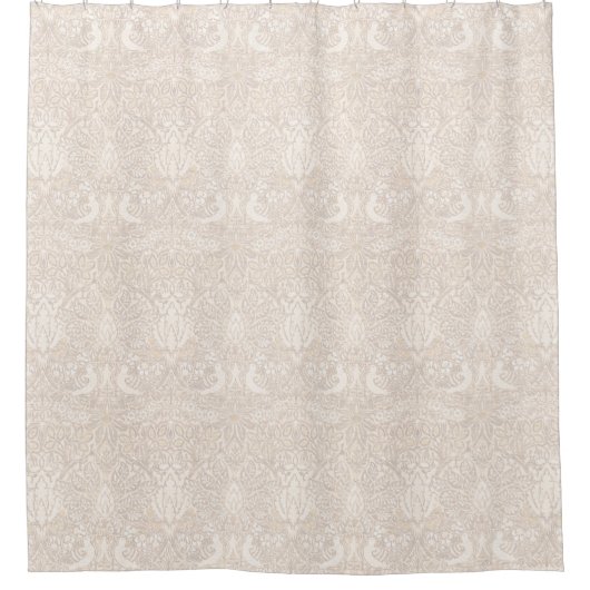 ウィリアム・モリス「鳩とバラ」 1 シャワーカーテン (正面)