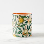 ウィリアム・モリス「黄色のザクロ」付きのマグ ツートーンマグカップ (中央)
