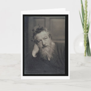 ウィリアム・モリス(1834-96年)のポートレートの写真 カード