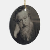 ウィリアム・モリス(1834-96年)のポートレートの写真 セラミックオーナメント (右)