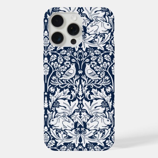 ウィリアム・モリス Brer Rabbit パターン  iPhoneケース (裏面)