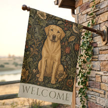 ウィリアム・モリス Yellow Lab ヴィンテージ フローラル ウェルカム