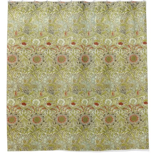 ウィリアム・モリスCorncockleのシャワー・カーテン シャワーカーテン (正面)