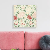 ウィリアム・モリスCrayの花のラファエロ前の画家のヴィンテージ キャンバスプリント (インサイチュ (リビング))