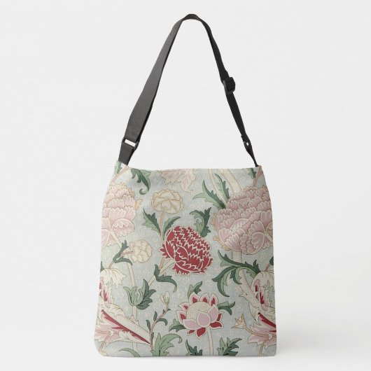ウィリアム・モリスCrayの花のラファエロ前の画家のヴィンテージ クロスボディバッグ (裏面)