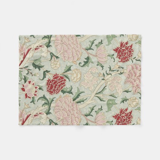 ウィリアム・モリスCrayの花のラファエロ前の画家のヴィンテージ フリースブランケット (正面(横))