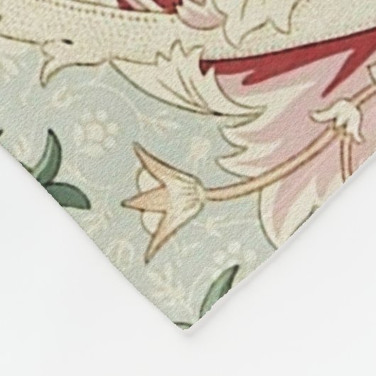 ウィリアム・モリスCrayの花のラファエロ前の画家のヴィンテージ フリースブランケット (角)