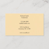 ウィリアム・モリスSnakesheadのデザイン 名刺 (裏面)