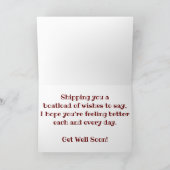 "ウィリアム・A・アーヴィン" 快復祈願カード カード (内部)