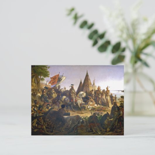 ウィリアム・H・パウエルによるミシシッピ川の発見 ポストカード (スタンド正面)