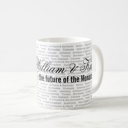 ウィリアム、Kate及び連邦のマグ コーヒーマグカップ (正面右)