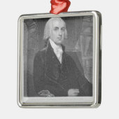 ウィリアムA.が刻むジェームズ・マディスンのポートレート メタルオーナメント (左)