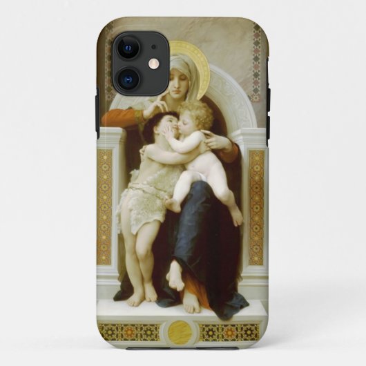 ウィリアムBouguereau-Theヴァージン、イエス・キリスト及び聖ヨハネ Case-Mate iPhoneケース (裏面)