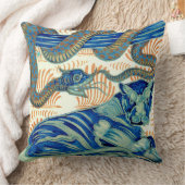 ウィリアムDeモーガントラおよびヘビのクッション クッション (ブランケット)