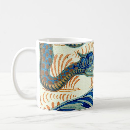 ウィリアムDeモーガントラおよびヘビ コーヒーマグカップ (左)