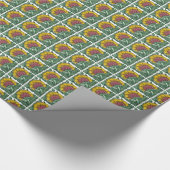 ウィリアムdeモーガンFireplaceのタイル ラッピングペーパー (角)