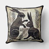 ウィリアムDeモーガンRabbits クッション (裏面)