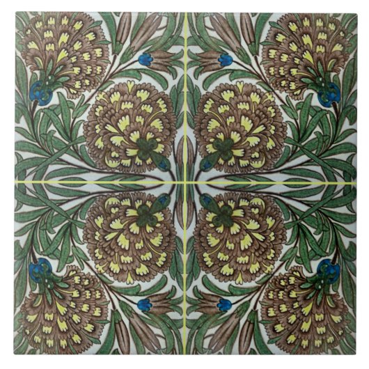 ウィリアムDeモーガンVictorianの製陶術 タイル (正面)