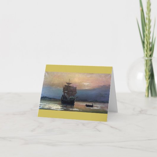 ウィリアムF. Halsall 1882年著プリマスのMayflower カード (正面)