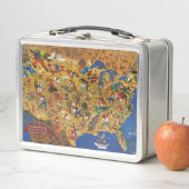 ウィリアムGropperアメリカ-漫画の民間伝承 メタルランチボックス (インサイチュ)