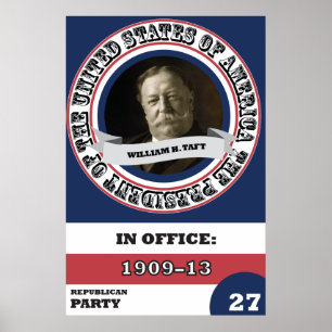 ウィリアムH.タフトPresidentialのの歴史のレトロ ポスター