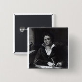 ウィリアムHoll著刻まれるPercy Bysshe Shelley 缶バッジ (正面&裏面)
