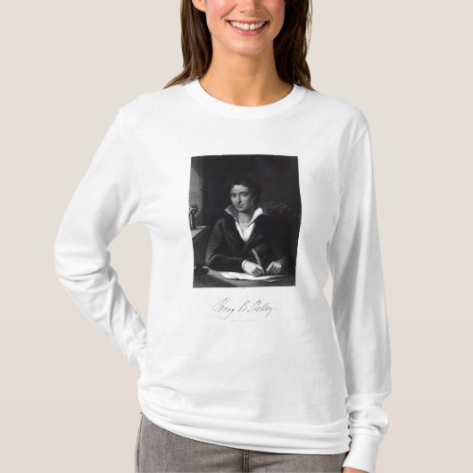 ウィリアムHoll著刻まれるPercy Bysshe Shelley Tシャツ (正面)