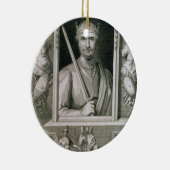 ウィリアムI征服者の(1027-87年の)イギリス国王 セラミックオーナメント (右)