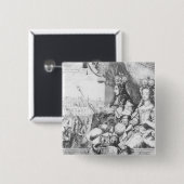 ウィリアムIIIおよびメリーII 缶バッジ (正面&裏面)