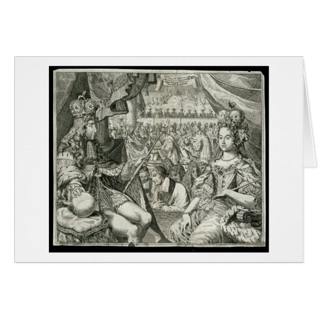 ウィリアムIII (1650-1702年)およびメリーII (1662-94年の)王 (正面横)