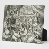 ウィリアムIII(1650-1702)とマリアII(1662-94)王 フォトプラーク (側面)