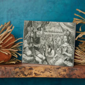 ウィリアムIII(1650-1702)とマリアII(1662-94)王 フォトプラーク (側面)