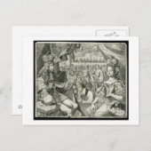ウィリアムIII(1650-1702)とマリアII(1662-94)王 ポストカード (正面/裏面)
