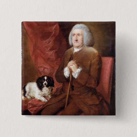 ウィリアムLowndes (1652-1724年)、彼のMajestの会計検査官 缶バッジ (正面)