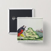 ウィリアムPittフランスのな艦隊を観察します 缶バッジ (正面&裏面)