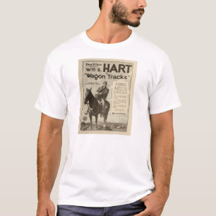 ウィリアムS. Hart 1919年の無声映画の展示者の広告 Tシャツ