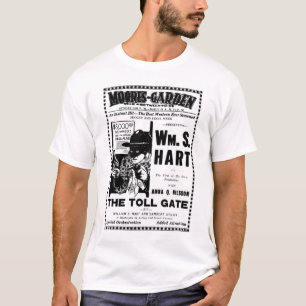 ウィリアムS. Hart 1920年の映画広告のTシャツ Tシャツ