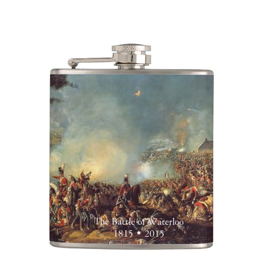 ウィリアムSadler著ワーテルローの戦い フラスク (正面)